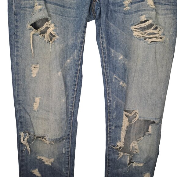 Standards & Practices Light Wash Distressed Destroyed Jeans Size 3 37 - Picture 5 of 9